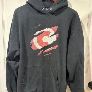 Mens Chilled Choas Black Hoodie Size X-Large 303